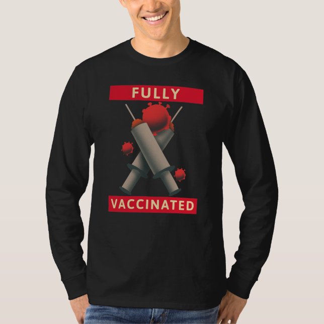 Camiseta Totalmente Vacinado - Vacinado (Frente)