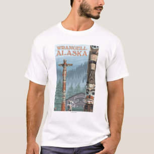 Camiseta Totem pólos - Wrangell Alaska de Alaska
