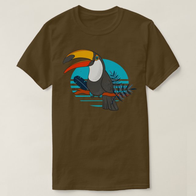 Camiseta Toucan Bird Tropical RainForest Animal (Frente do Design)