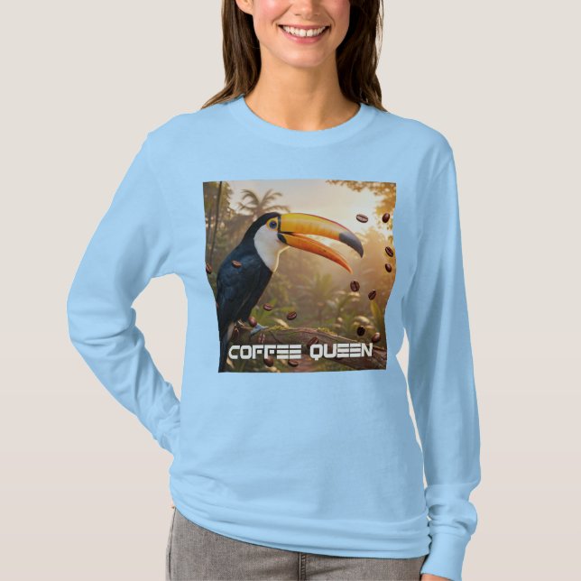 CAMISETA TOUCAN - RAINHA DO CAFÉ (Frente)