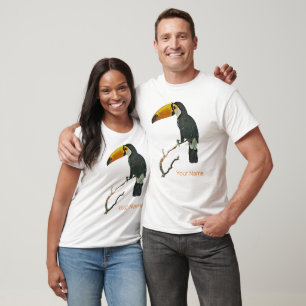 Camiseta Toucan Retrait Animal Tropical Bird Design
