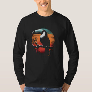 Camiseta Toucan Retro Sunset - Vintage Toucan Tropical Bird