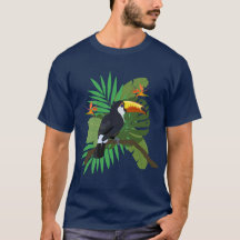 Toucan with leaves