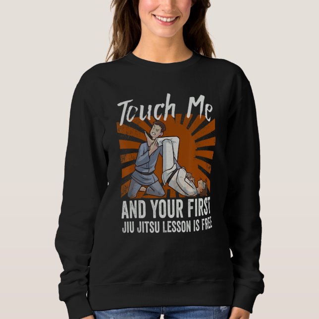 Camiseta Touch Me And Your First Jiu Jitsu Lesson Is Free_6 (Frente)