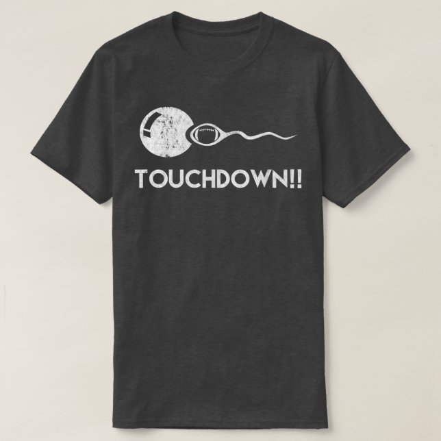 Camiseta touchdown Engraçado Futebol Epectador (Frente do Design)