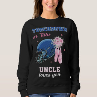 Camiseta Touchdown Or Tutu Uncle Loves You Gender Reveal Bo
