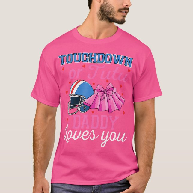 Camiseta Touchdown Ou Pai Tutu Te Ama Futebol Bebê Sh (Frente)