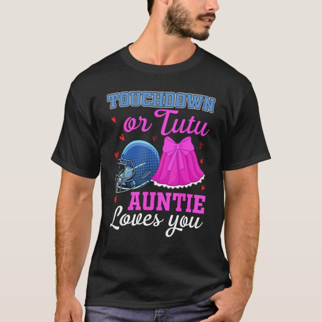 Camiseta Touchdown ou Tutu Tia Ama Você Futebol Bebê S (Frente)