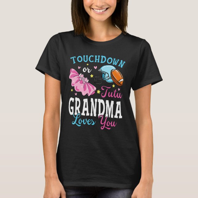 Camiseta Touchdown ou Tutu Vovó ama você de futebol (Frente)