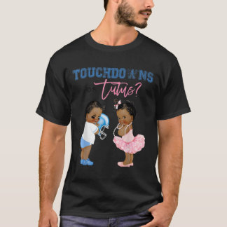 Camiseta Touchdown ou Tutus Shirt Gênero Revelar Chá de fra