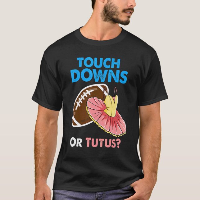 Camiseta Touchdowns Ou Tutus Citando O Futebol Revelado Por (Frente)