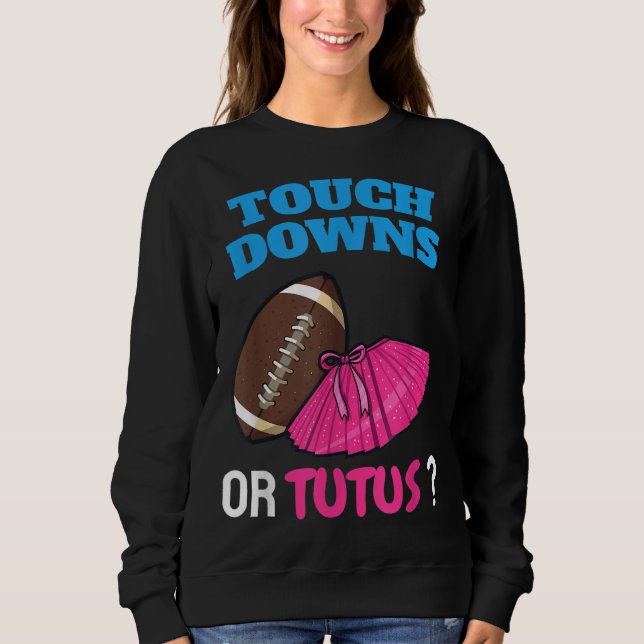 Camiseta Touchdowns Ou Tutus Engraçados Sexo Revelam Futebo (Frente)