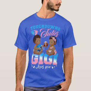 Camiseta Touchdowns ou Tutus Gigi ama sua revelação de gêne