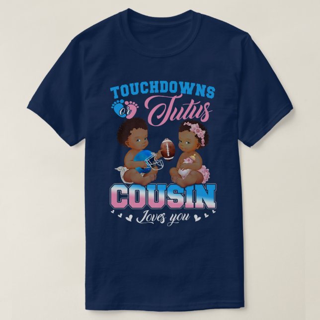 Camiseta Touchdowns ou Tutus Prisin ama a sua revelação de  (Frente do Design)