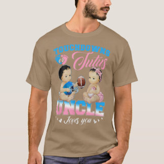 Camiseta Touchdowns ou Tutus Tio ama sua Revelação de Gêner