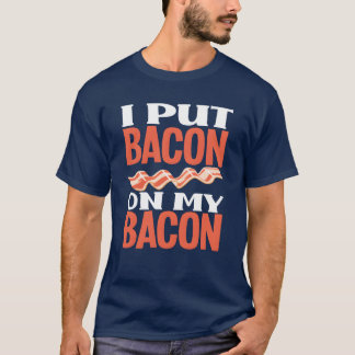 Camiseta Toucinho Bacon Comida Gordura retrô
