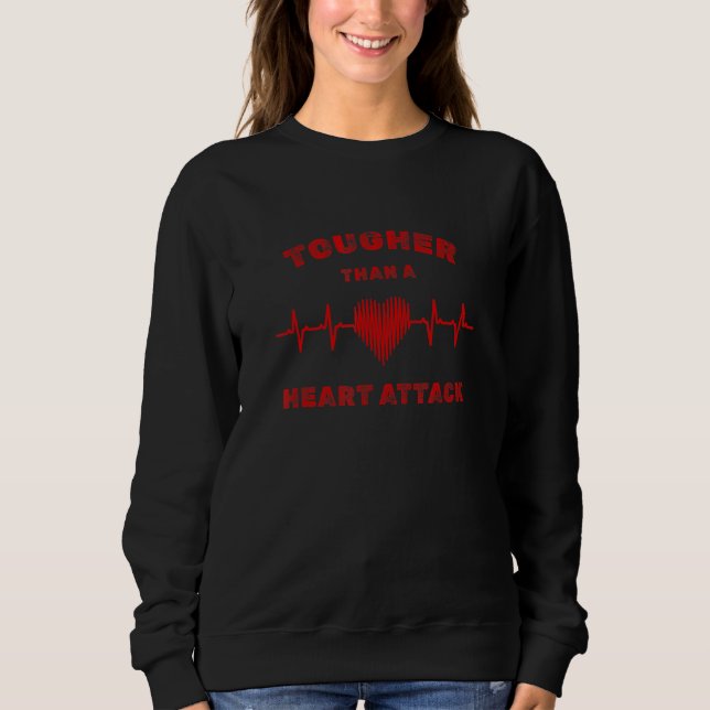 Camiseta Tougher Than a Heart Attack Survivor Cardiac Patie (Frente)