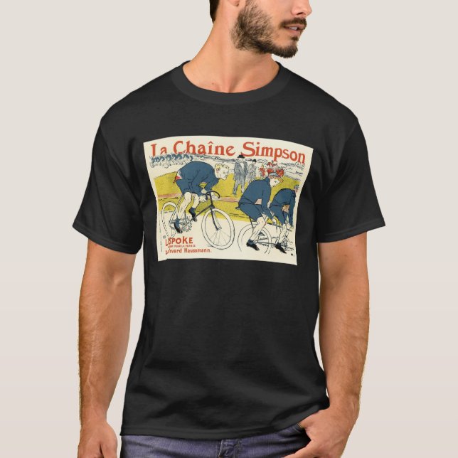 Camiseta Toulouse-Lautrec - Bicicleta de Arte Vintage (Frente)
