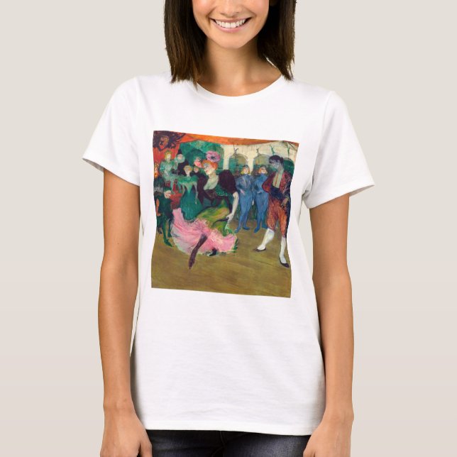 Camiseta Toulouse-Lautrec - Marcelle Lender, Dançando Boler (Frente)
