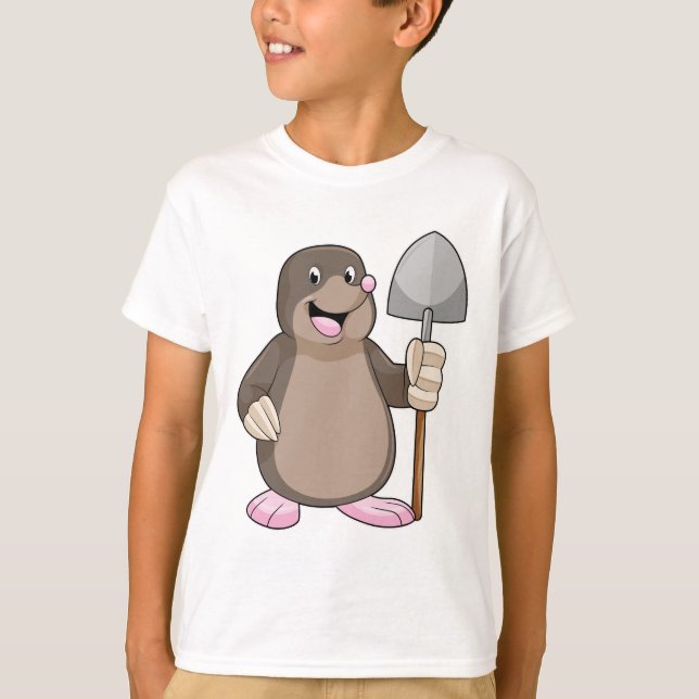 Camiseta Toupeira com Pá (Frente)