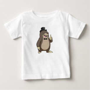 Camiseta Toupeira como Noivo com Gravata