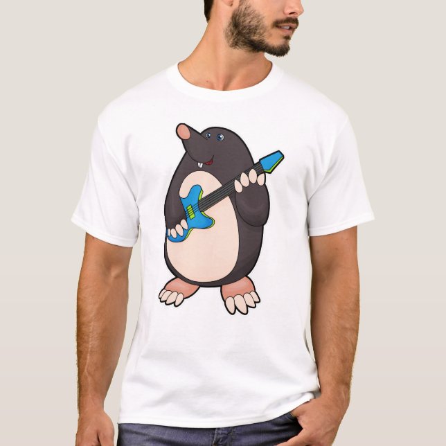 Camiseta Toupeira na Música com Violão (Frente)