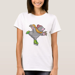 Camiseta Toupeira Patinação no gelo Patins de gelo Esportes