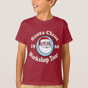 Camiseta Tour da Oficina do Papai Noel Retro 1960