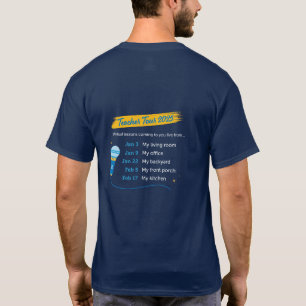 Camiseta Tour de Professores da Escola Virtual da Flórida,