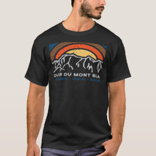 Camiseta Tour du Mont Blanc Chamonix França Itália Suíça