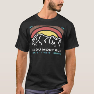 Camiseta Tour du Mont Blanc Chamonix França Itália Switzerl