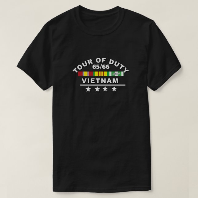 Camiseta TOUR OF DUTY VIETNAM 65 (Frente do Design)