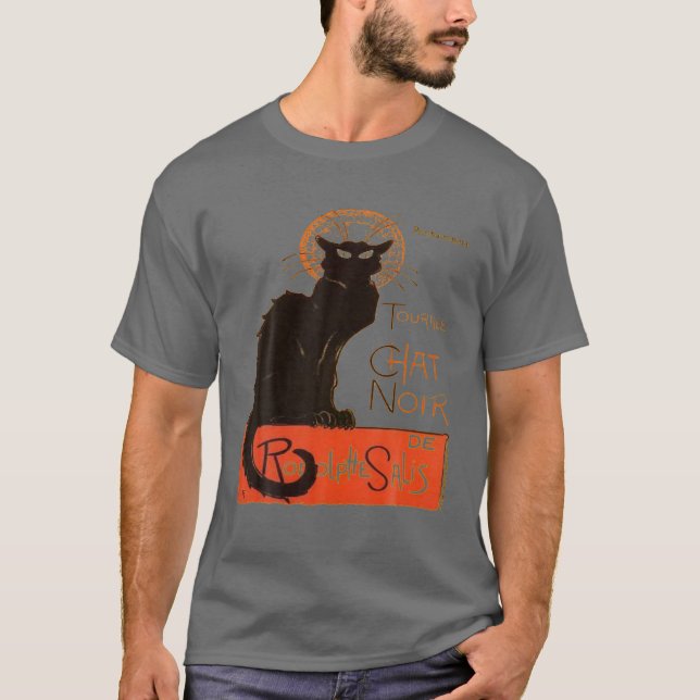 Camiseta Tournee Du Chat Noir Paris - Vetor Em Dúvida (Frente)