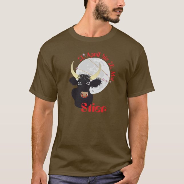 Camiseta Touro 21. abril até 20. Maio (Frente)