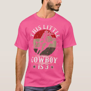 Camiseta Touro Andando aniversário de 3 anos de 3 Anos Garo