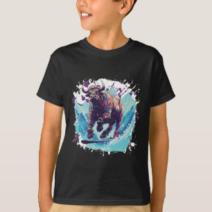 Camiseta Touro Animal Snowboard Legal