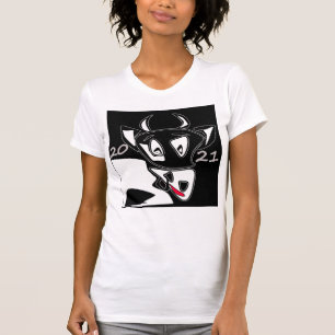 Camiseta Touro, ano do touro, 2021, touro engraçado