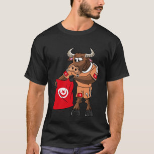 Camiseta Touro de fã na Tunísia