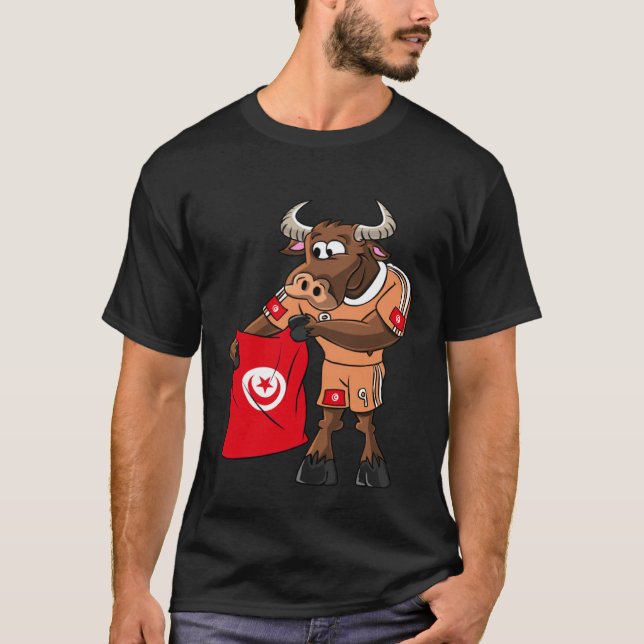 Camiseta Touro de fã na Tunísia (Frente)