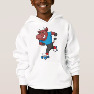 Camiseta Touro em patinagem em linha com skates