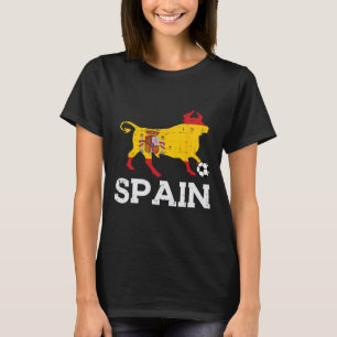 Camiseta Touro Espanha Futebol Espanhol Ll Homens Mulheres 