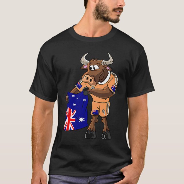 Camiseta Touro Fã Australiano (Frente)