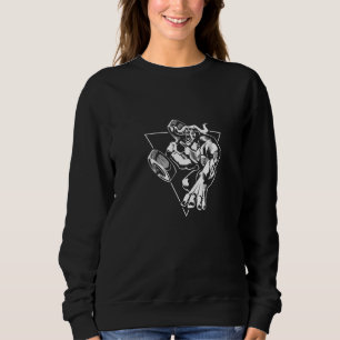 Camiseta Touro Fera Levantando Pesos Treino Touro Academia 