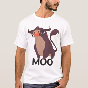 Camiseta Touro Fofo Presente Fazendeiro Vaca Cartoon Fazend