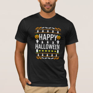 Camiseta Touro Francês Cachorro Branco Halloween Preguiçoso