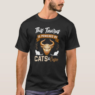 Camiseta Touro  Gato  Café  Horóscopo Signo do Zodíaco