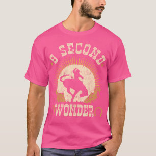 Camiseta Touro Indomável de 8 Segundos Rodeio Cavaleiro de 