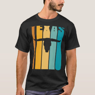 Camiseta Touro Longhorn Silhueta Legal Foto Retro Texas S