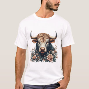 Camiseta Touro Majestoso em Bloom
