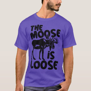 Camiseta Touro Moose Engraçado A alce é Perdida
